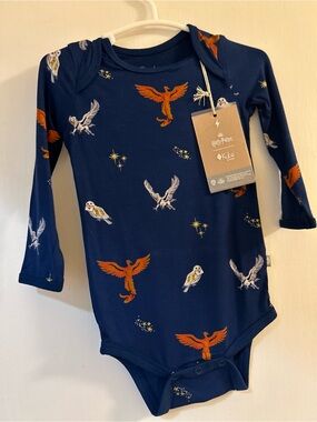 NWT Kyte Baby Harry Potter Navy Long-Sleeve Baby One-Piece